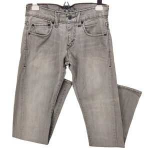 Levi’s 511 Skinny Jeans Men’s 28x30 Gray Stretch Denim Slim Tapered Leg Fly